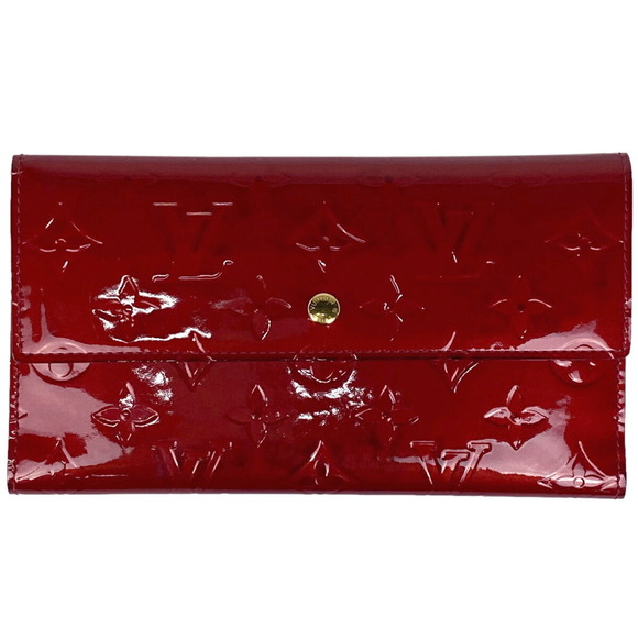Louis Vuitton Portefeuille NM Tri Wallet Billfold Vernis dAmour Red - Picture 1 of 7